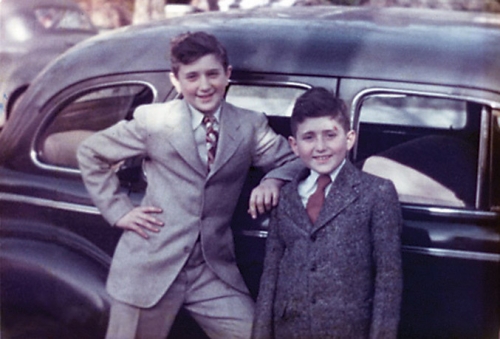 Sandy and Carl Levin in their childhood.
